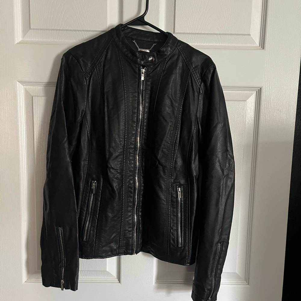 Women's Black Leather Jacket